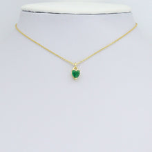 Load image into Gallery viewer, Red black clear green blue crystal Heart Charm Pendant, Sku#LD707