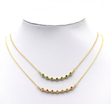 Load image into Gallery viewer, Colorful Stone Smiley Connector Charm, Sku#LK657