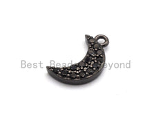 Load image into Gallery viewer, Micro Pave Crescent Moon Charm SKU#B98