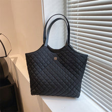 Load image into Gallery viewer, Women's Retro Horizontal Square Tote Bag with Double Straps - Everyday Commuter Handbag by Sarah Express