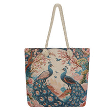 Load image into Gallery viewer, Double Sided Jacquard Embroidered Canvas Tote Bag