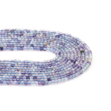 Load image into Gallery viewer, Genuine Fluorite Faceted Cube Beads, 2.5mm, Sku#U1542