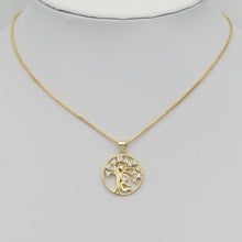 Load image into Gallery viewer, Gold CZ Under the Tree Charm, Sku#LD420