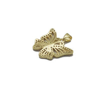 Load image into Gallery viewer, CZ Gold Filigree Butterfly Charm, Sku#LX136