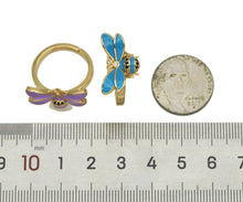 Load image into Gallery viewer, Colorful Enamel Bee Ring, O87