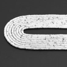 Load image into Gallery viewer, 2x4mm Smooth Rondelle Howlite Beads, Sku#U1960