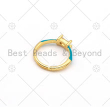 Load image into Gallery viewer, Colorful Enamel Adjustable Ring,Sku#X235