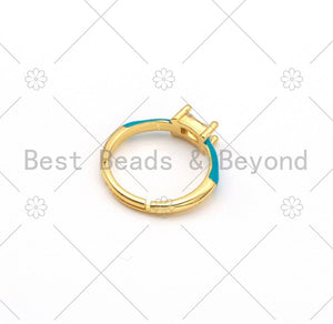 Colorful Enamel Adjustable Ring,Sku#X235