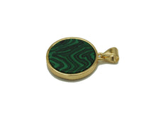 Load image into Gallery viewer, CZ Evil Eye On Gemstone Round Coin Charm, Sku#LX75