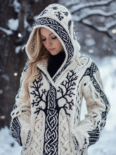 Load image into Gallery viewer, Women's Skin-friendly, Anti-pilling Knitted Cardigan With A Round Neckline, Loose Fit, And Long Length