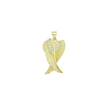 Load image into Gallery viewer, CZ Gold Angel Wings Charm Pendant, Sku#LK1176
