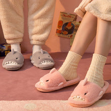 Load image into Gallery viewer, Unisex Shark Slippers | Fluffy Faux Fur House Shoes for Women &amp; Men