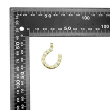 Load image into Gallery viewer, CZ Large Horseshoe U Shape Charm, Sku#LK910