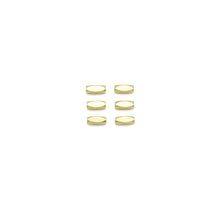 Load image into Gallery viewer, CZ Rice Tube Shape Gold Spacer beads, Sku#JL188