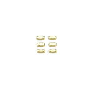 CZ Rice Tube Shape Gold Spacer beads, Sku#JL188