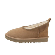 Load image into Gallery viewer, Women's Low-Cut Leather &amp; Fur Snow Boots | Slip-On Winter Boots | Sizes 35–40