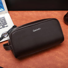 Load image into Gallery viewer, Men's PU Leather Clutch Bag | Business Travel Handbag for Men | Black &amp; Brown