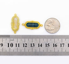 Load image into Gallery viewer, CZ Enamel Long Oval Charm, Sku#LY17