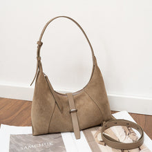 Load image into Gallery viewer, Elegant Genuine Leather Shoulder Bag - Korean Style Crossbody Dumpling Bag for Women