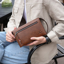 Load image into Gallery viewer, Men's Combination Lock Clutch Wallet | PU Leather Anti-Theft Business Wallet