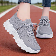 Load image into Gallery viewer, Women's Height Increasing Sneakers | Flyknit Dad Shoes with Padded Comfort Sole &amp; Mesh Lining