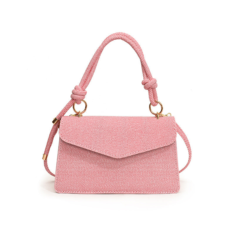 Korean-Style Crossbody Shoulder Bag - Premium PU Leather Square Flap Bag for Women