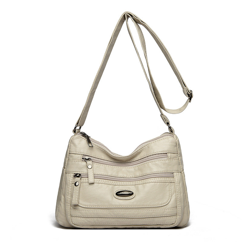 Women's Lightweight Soft PU Crossbody Shoulder Bag – Adjustable Strap, Multi-Color