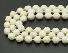 Load image into Gallery viewer, Double Point Ivory Jade Beads, Sku#U1304
