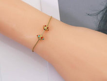 Load image into Gallery viewer, Gold Enamel Rondelle Spacer Beads, Sku#LX71