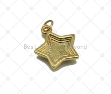Load image into Gallery viewer, Colorful Enamel Five Point Star Shape Pendant,18K Gold Filled Star Charm, Necklace Bracelet Charm Pendant, Sku#JD26