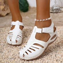 Load image into Gallery viewer, Women's Roman Style Platform Wedge Sandals - Summer Comfort Shoes with Velcro Strap