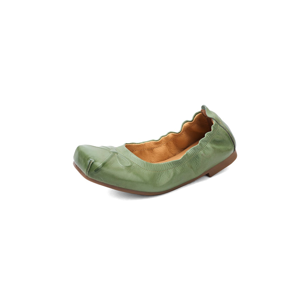 Full Grain Leather Ballet Flats
