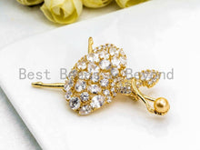 Load image into Gallery viewer, CZ Micro Pave Ballerina Dancer Brooch/ Pin/Penant, Sku#P42