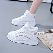 Load image into Gallery viewer, Women's Fleece-Lined High-Top Sneakers | Insulated Casual Winter Shoes