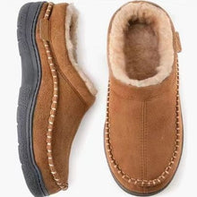 Load image into Gallery viewer, Men's Non-Slip Warm Fleece-Lined Suede Home Slippers | Indoor House Shoes