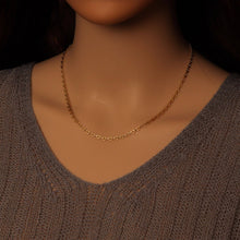 Load image into Gallery viewer, Gold Heart Link Chain Necklace, Sku#LD585