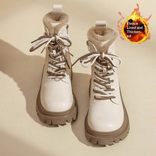 Load image into Gallery viewer, Women's Fleece-Lined Chunky Heel Dr. Boots | Sequin Mid-Calf Side Zipper
