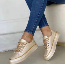 Load image into Gallery viewer, Women's Chain Flat Loafers | PU Leather Round-Toe Walking Shoes
