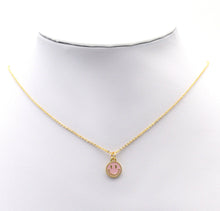 Load image into Gallery viewer, Tiny Cute Enamel Gold Smiley Face Charm, Sku#B333/LX141