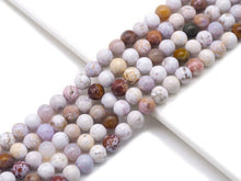 Load image into Gallery viewer, Genuine White Ocean Jasper Round Smooth Beads, Sku#U1385