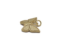 Load image into Gallery viewer, Gold CZ Butterfly Charm, Sku#L700