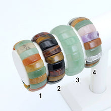 Load image into Gallery viewer, 10x25mm Curved Rectangle Stretchy Bracelet, Sku#U1978