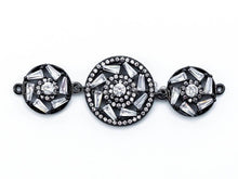 Load image into Gallery viewer, CZ Micro Pave Flower Connector for Bracelet/Necklace, Link Connector, Spacer Connector,  16x50mm,sku#M192