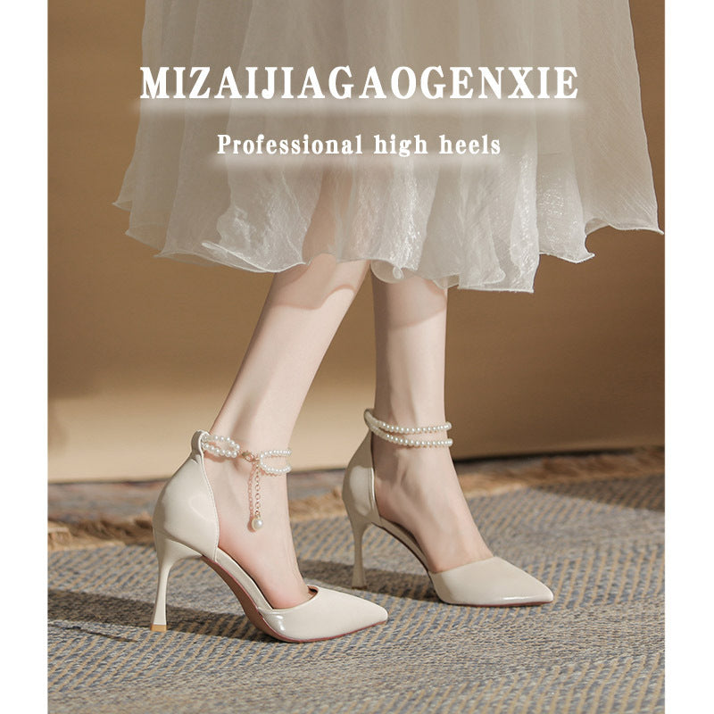 Women's Pointed Toe Stiletto Heels | Full-Grain Leather Minimalist Pumps