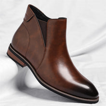 Load image into Gallery viewer, Men's Retro High-Top Formal Leather Boots - British Style Side Zipper Ankle Boots