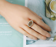Load image into Gallery viewer, CZ Pave Evil Eye Ring,Sku#B152