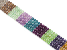 Load image into Gallery viewer, Genuine High Quality Multicolor Fluorite Round Smooth Beads, Sku#U1377