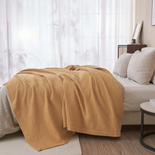 Load image into Gallery viewer, 100% Cotton Waffle Weave Blanket - Mikala Collection