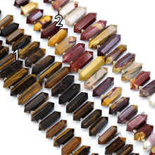 Load image into Gallery viewer, 12x45mm Top Drilled Double Point Beads, Sku#U1815