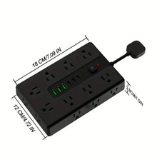 Load image into Gallery viewer, 22-in-1 Multi-Functional Power Strip – 16 Sockets, 3 USB-A &amp; 3 USB-C